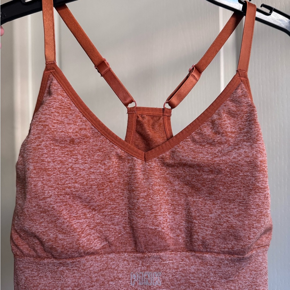 PINK Victoria's Secret Rust Sports Bra